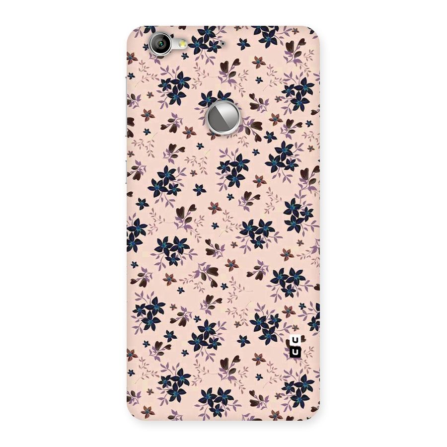 Blue Peach Floral Back Case for LeTV Le 1s