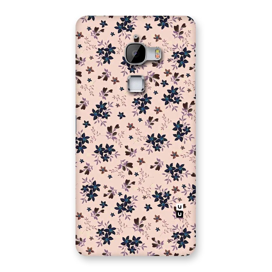 Blue Peach Floral Back Case for LeTv Le Max