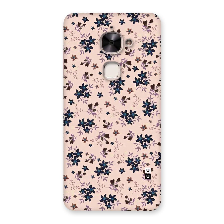 Blue Peach Floral Back Case for Le 2