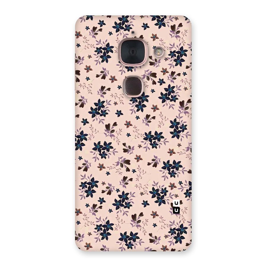 Blue Peach Floral Back Case for Le Max 2