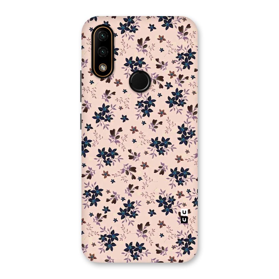 Blue Peach Floral Back Case for Lenovo A6 Note