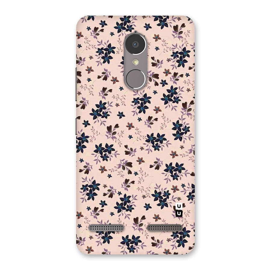 Blue Peach Floral Back Case for Lenovo K6 Power