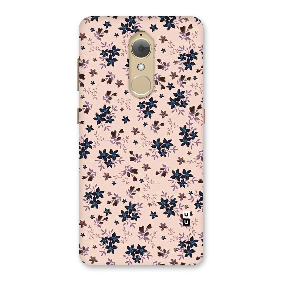 Blue Peach Floral Back Case for Lenovo K8