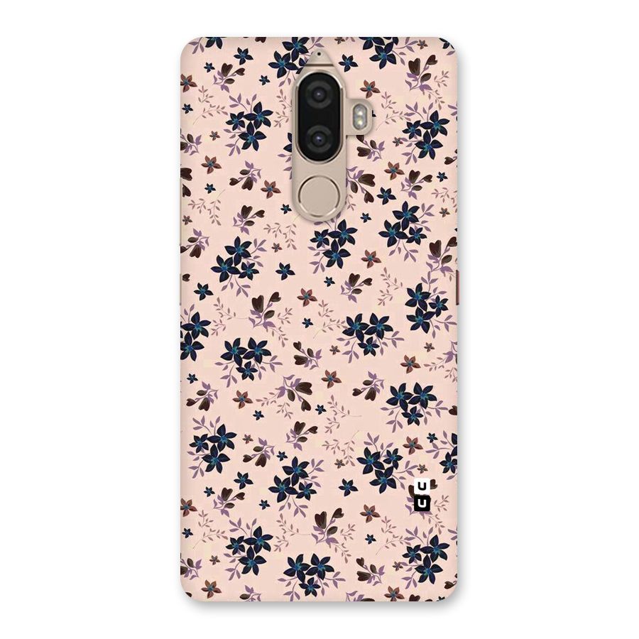 Blue Peach Floral Back Case for Lenovo K8 Note