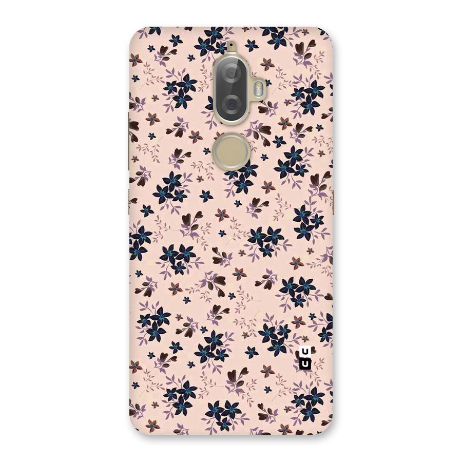 Blue Peach Floral Back Case for Lenovo K8 Plus