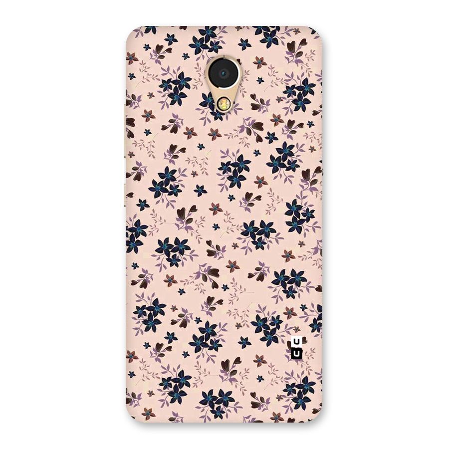 Blue Peach Floral Back Case for Lenovo P2