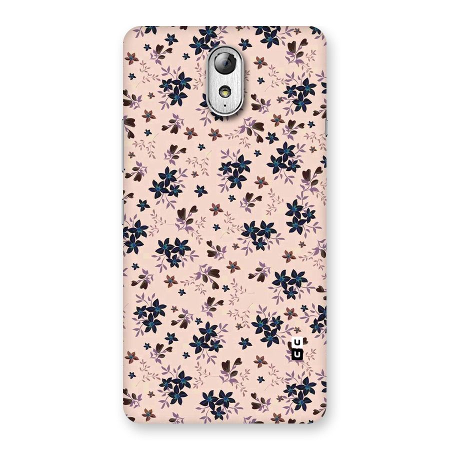 Blue Peach Floral Back Case for Lenovo Vibe P1M