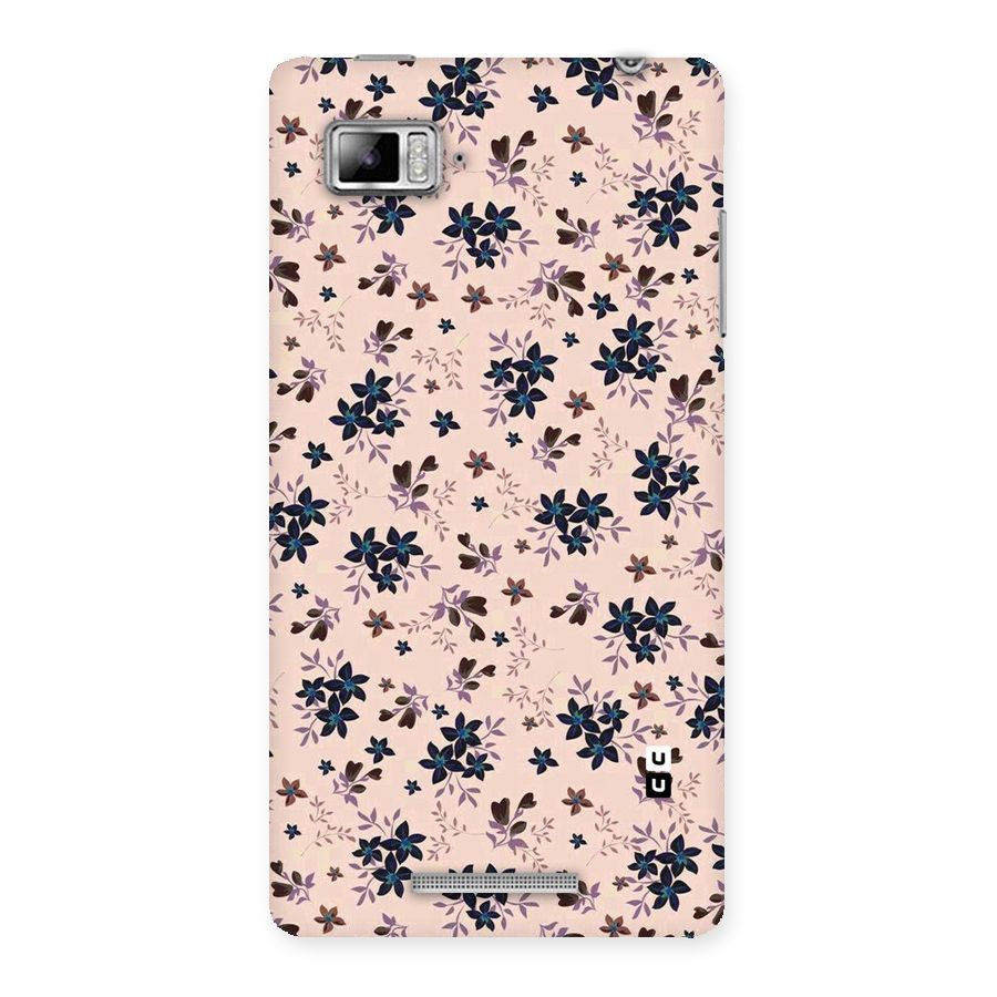 Blue Peach Floral Back Case for Lenovo Vibe Z K910