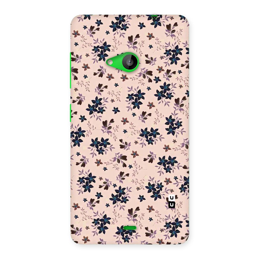 Blue Peach Floral Back Case for Lumia 535