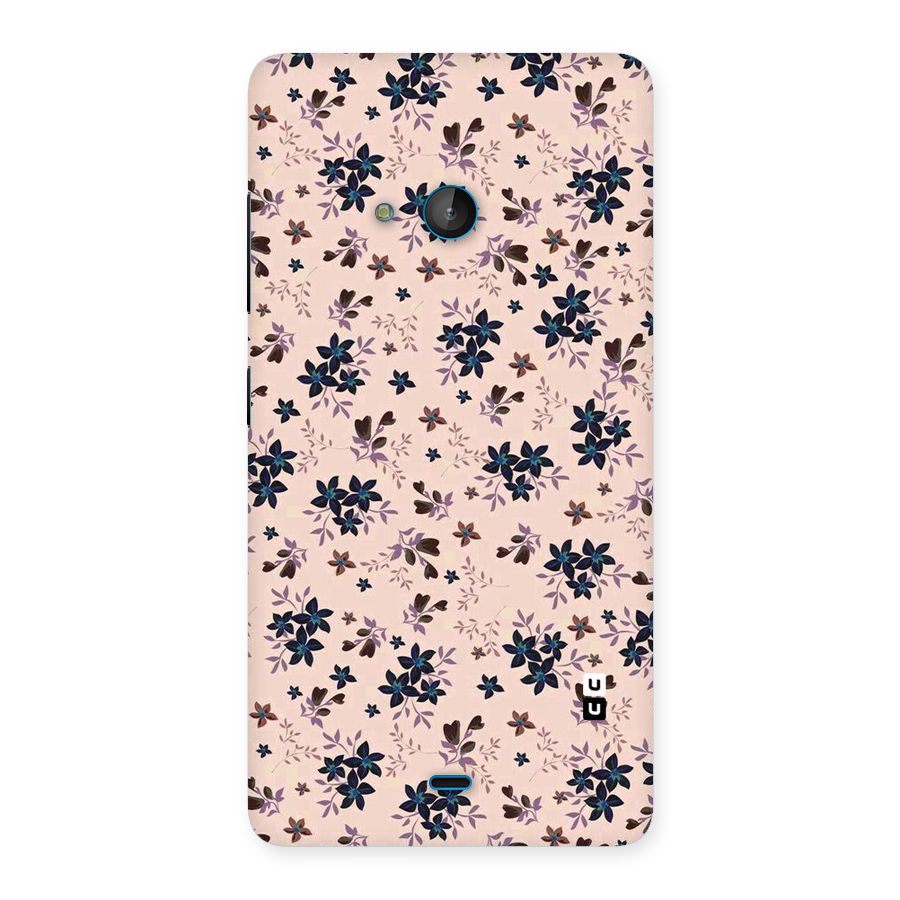 Blue Peach Floral Back Case for Lumia 540