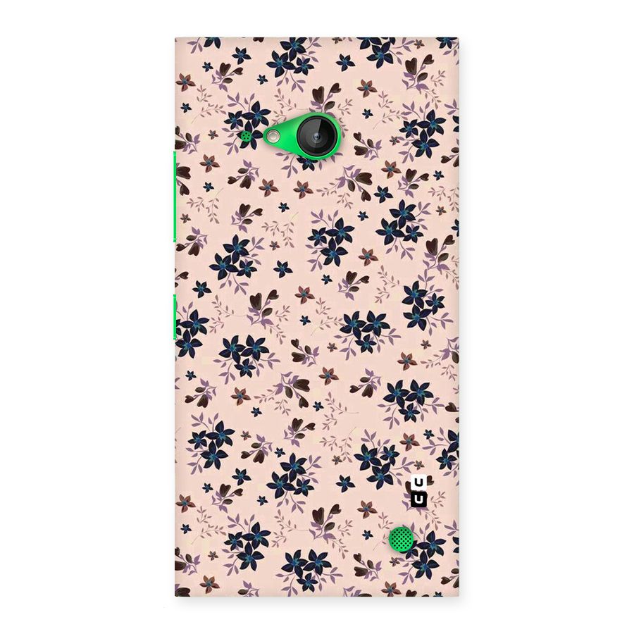 Blue Peach Floral Back Case for Lumia 730