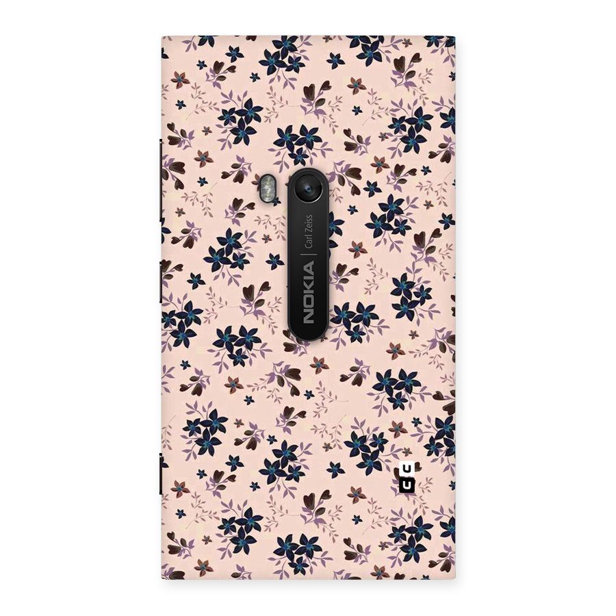 Blue Peach Floral Back Case for Lumia 920