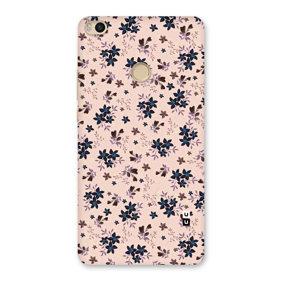 Blue Peach Floral Back Case for Mi Max 2