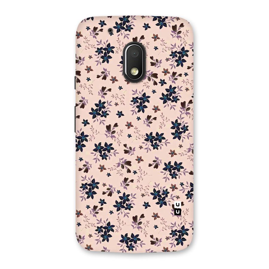 Blue Peach Floral Back Case for Moto G4 Play