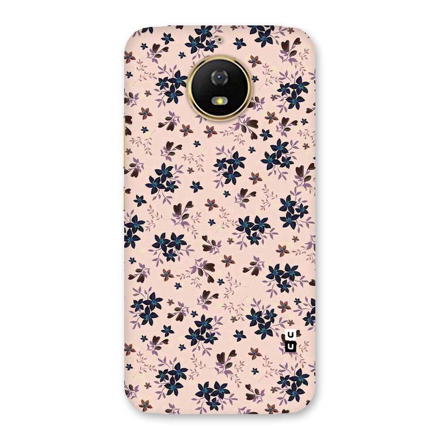 Blue Peach Floral Back Case for Moto G5s