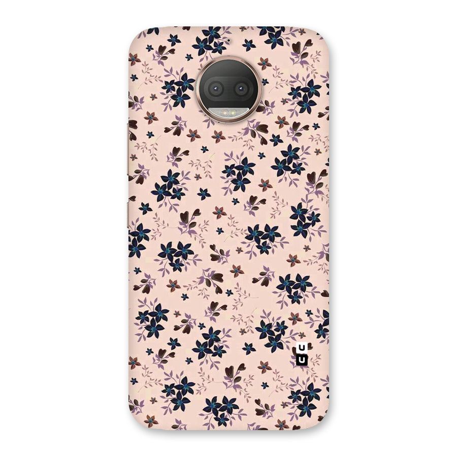 Blue Peach Floral Back Case for Moto G5s Plus