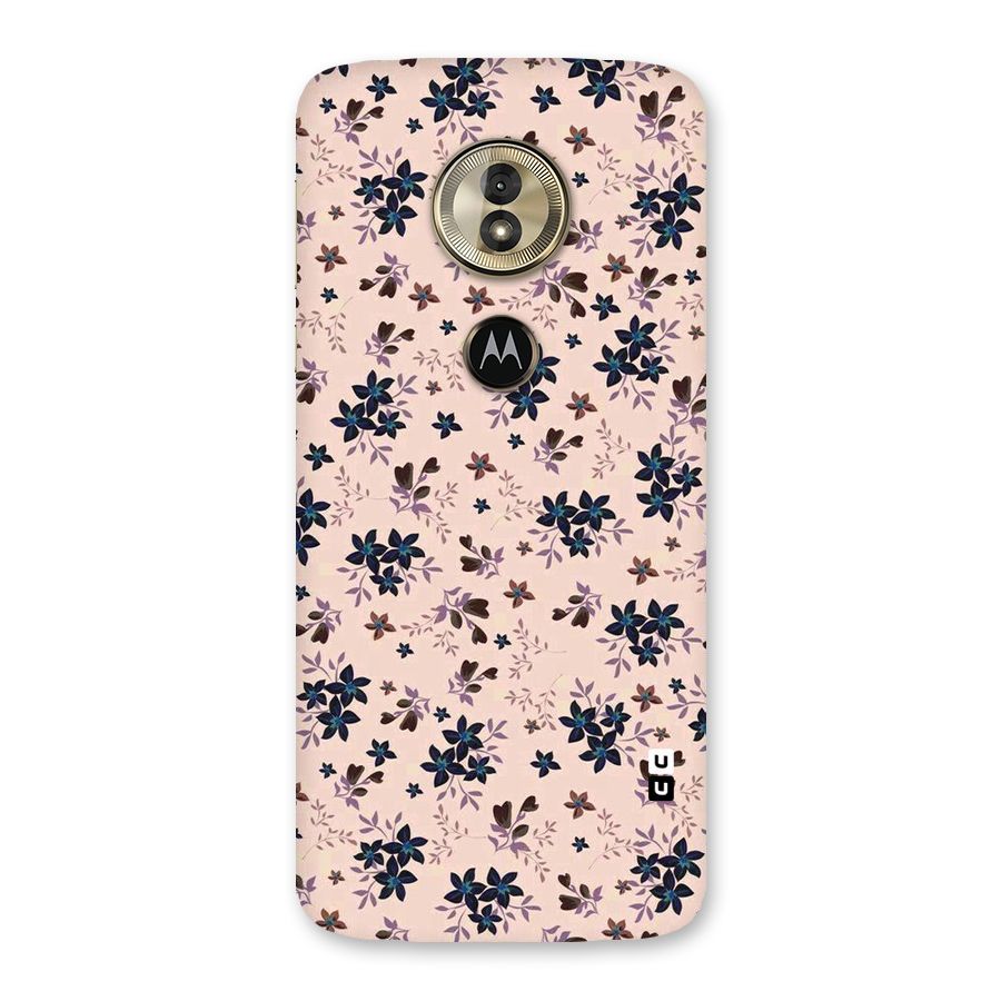 Blue Peach Floral Back Case for Moto G6 Play