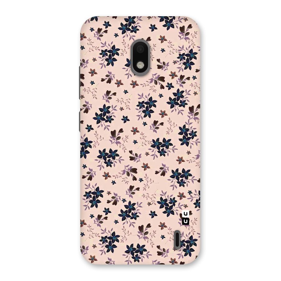 Blue Peach Floral Back Case for Nokia 2.2