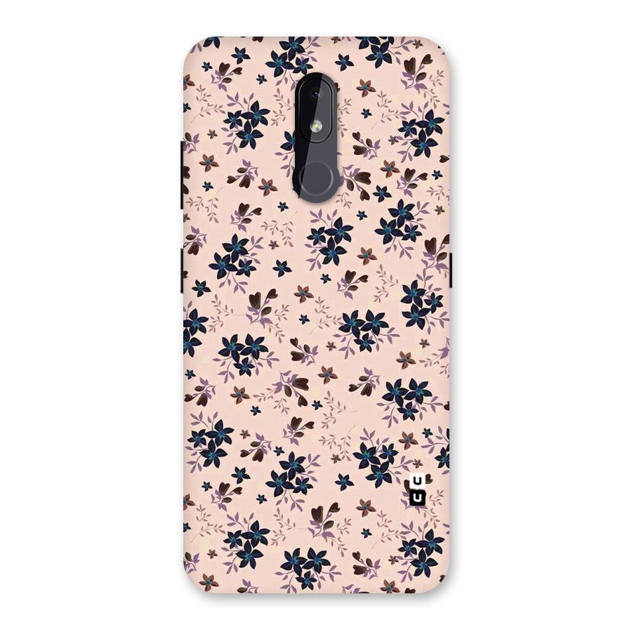 Blue Peach Floral Back Case for Nokia 3.2