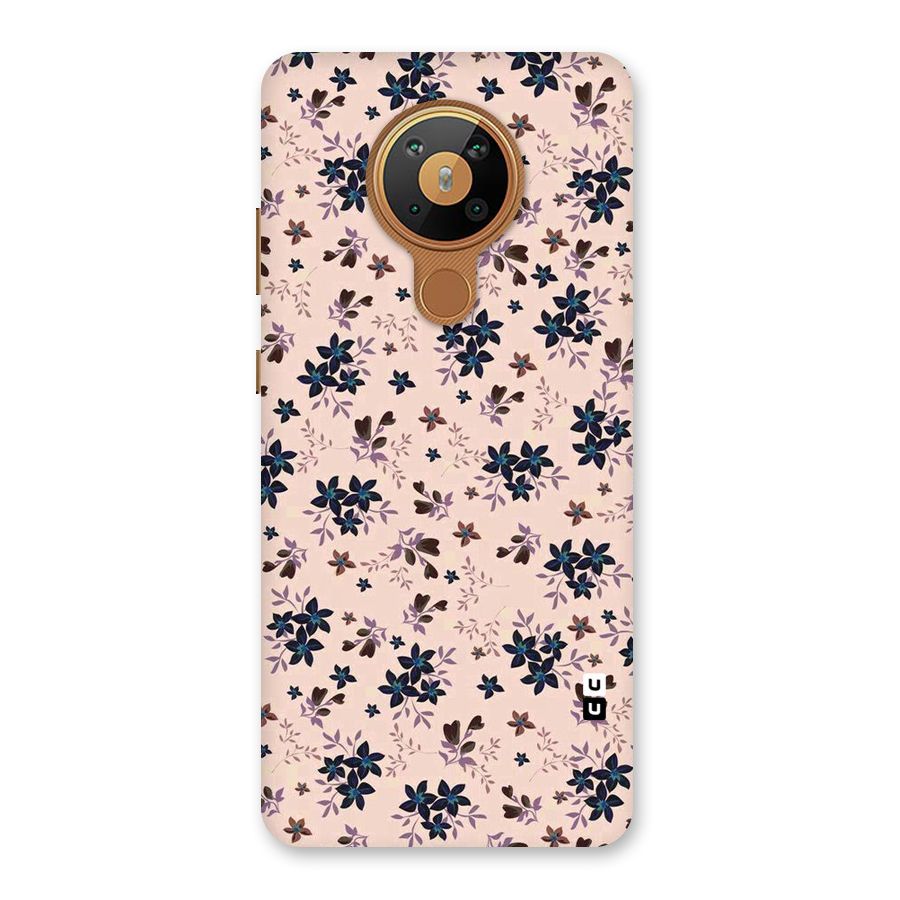 Blue Peach Floral Back Case for Nokia 5.3
