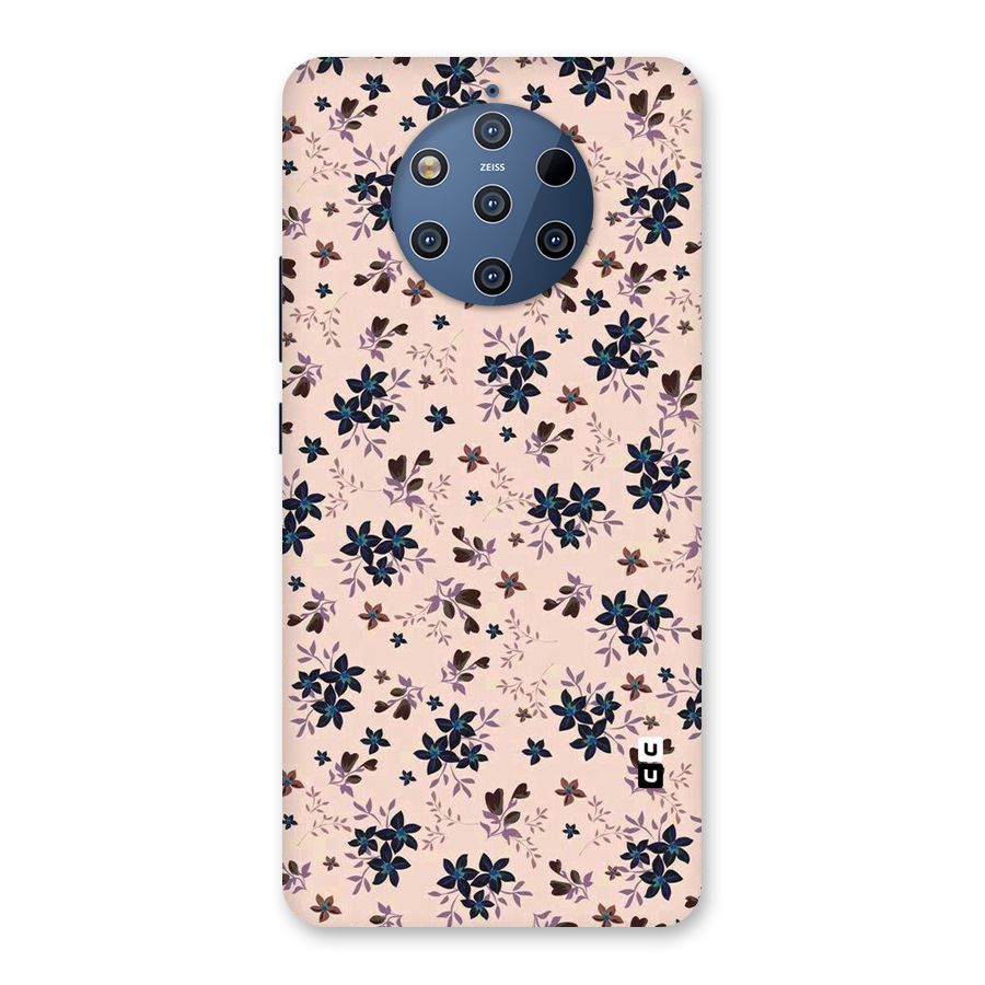 Blue Peach Floral Back Case for Nokia 9 PureView