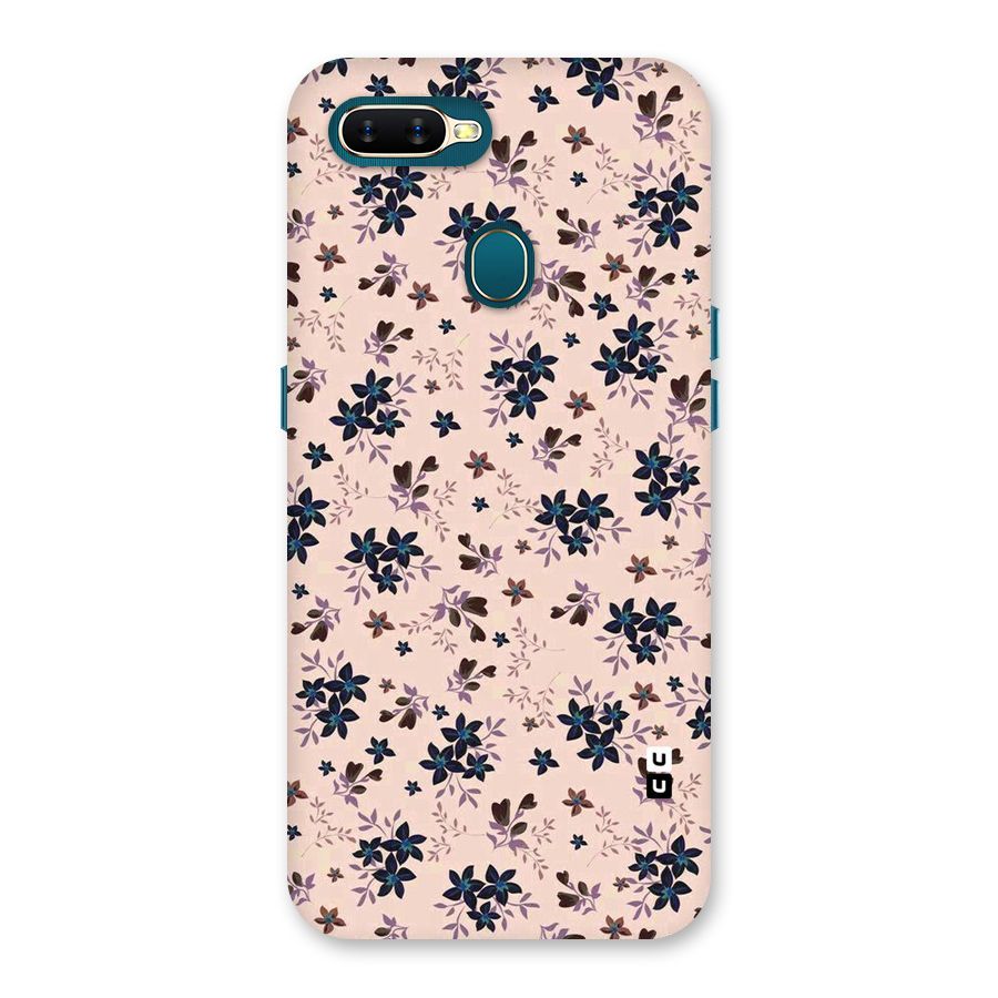 Blue Peach Floral Back Case for Oppo A11k