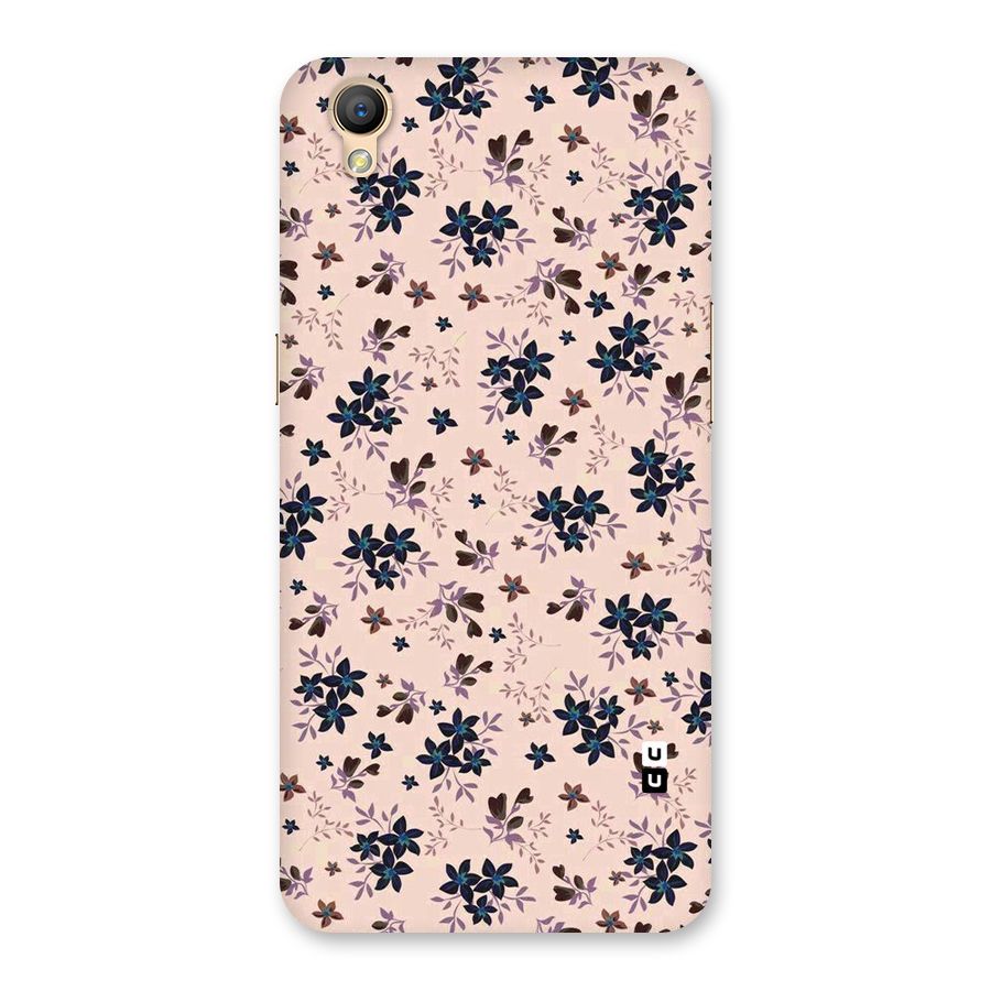 Blue Peach Floral Back Case for Oppo A37