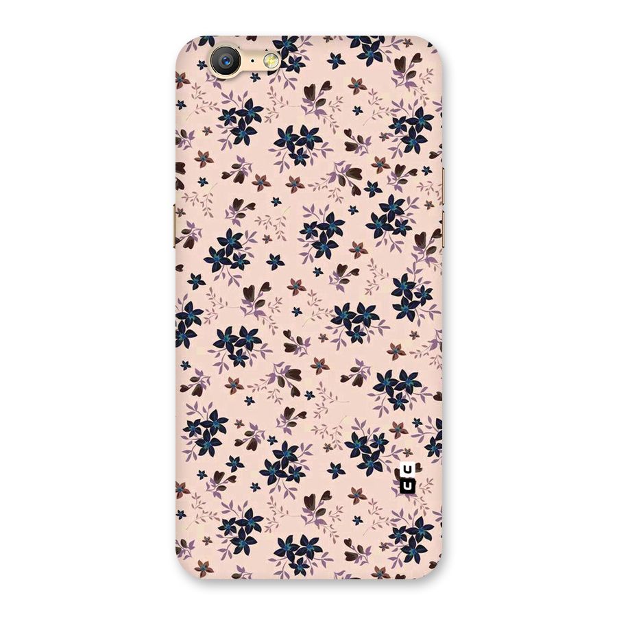 Blue Peach Floral Back Case for Oppo A39