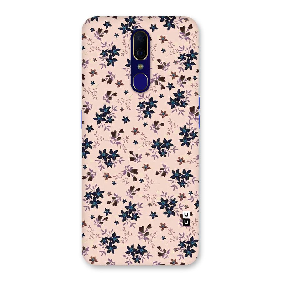 Blue Peach Floral Back Case for Oppo A9