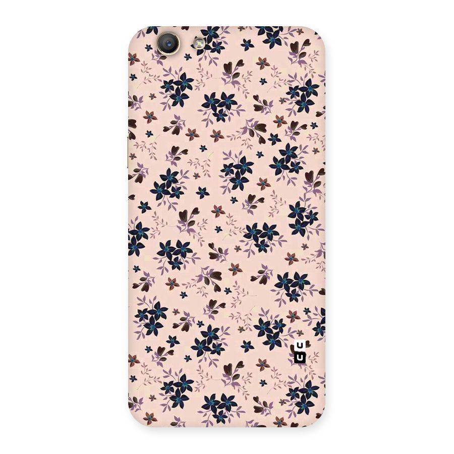 Blue Peach Floral Back Case for Oppo F1s
