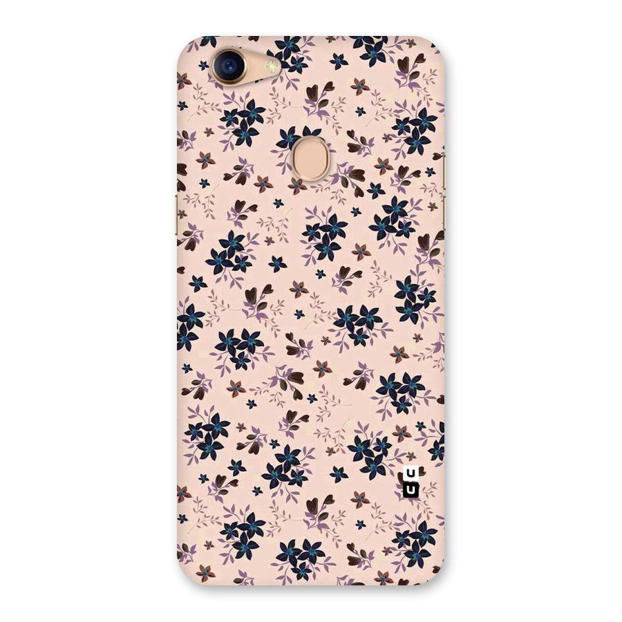 Blue Peach Floral Back Case for Oppo F5