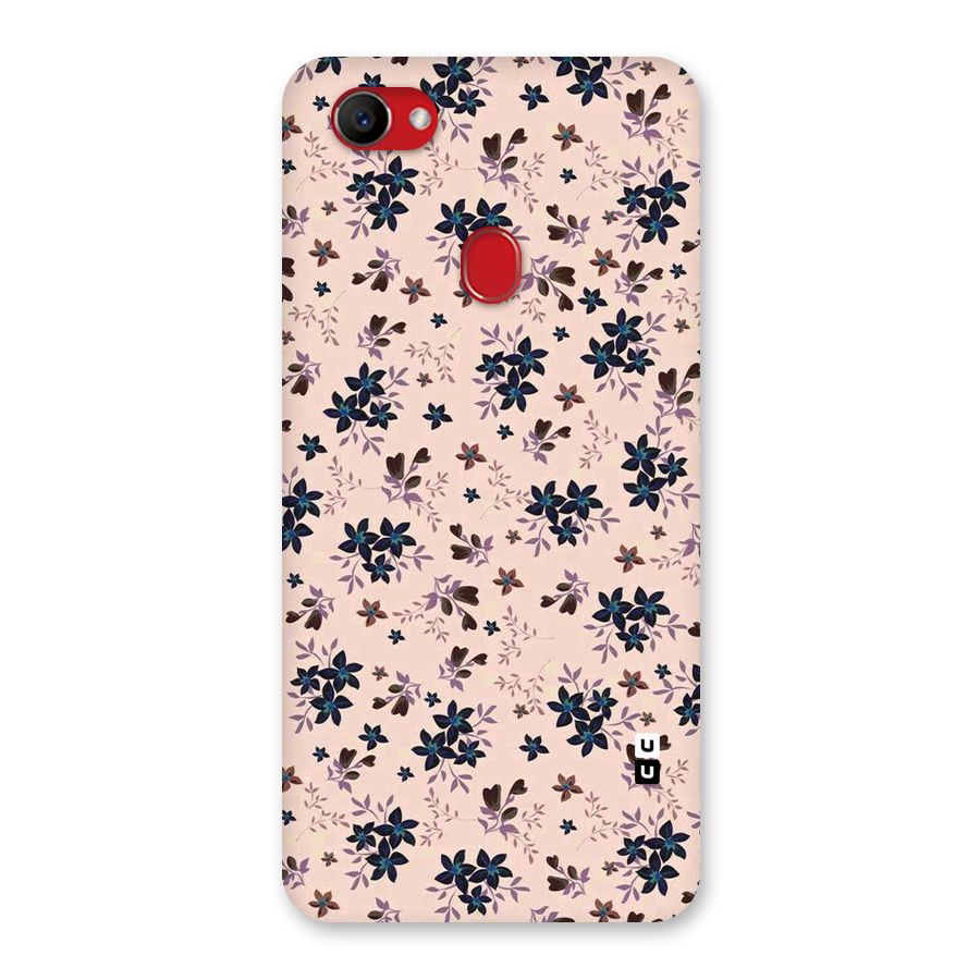 Blue Peach Floral Back Case for Oppo F7