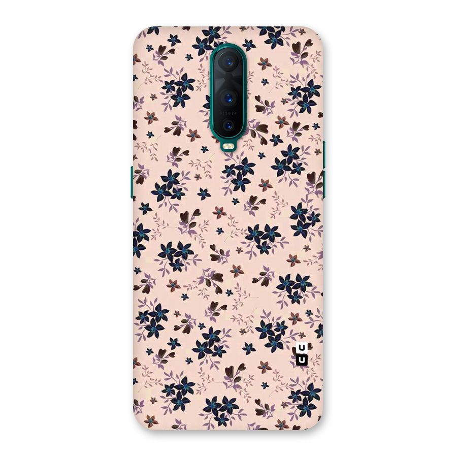 Blue Peach Floral Back Case for Oppo R17 Pro