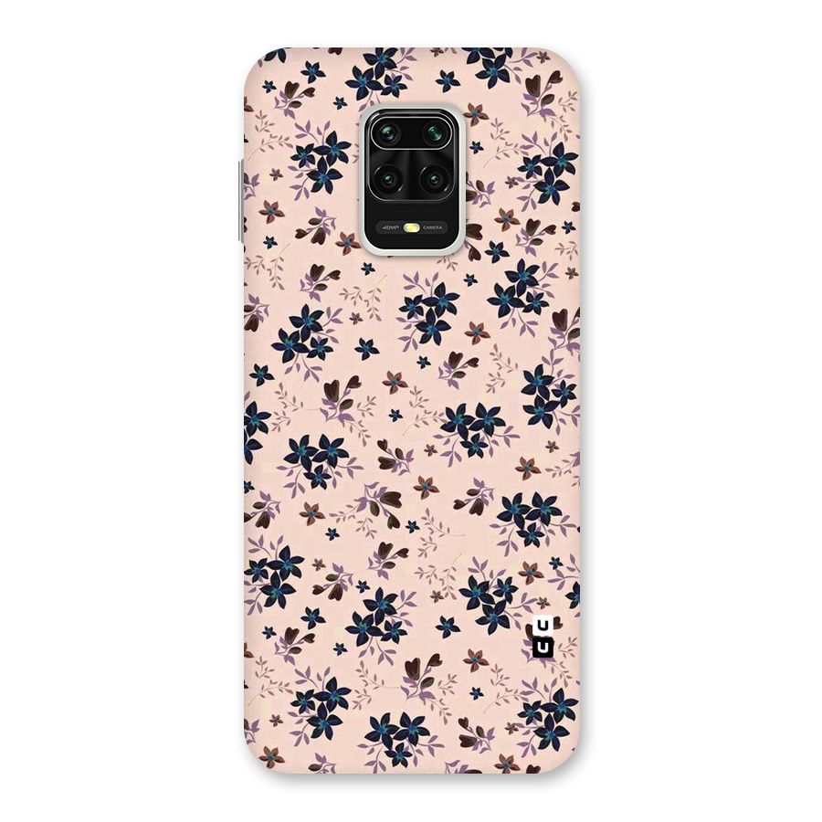 Blue Peach Floral Back Case for Poco M2 Pro