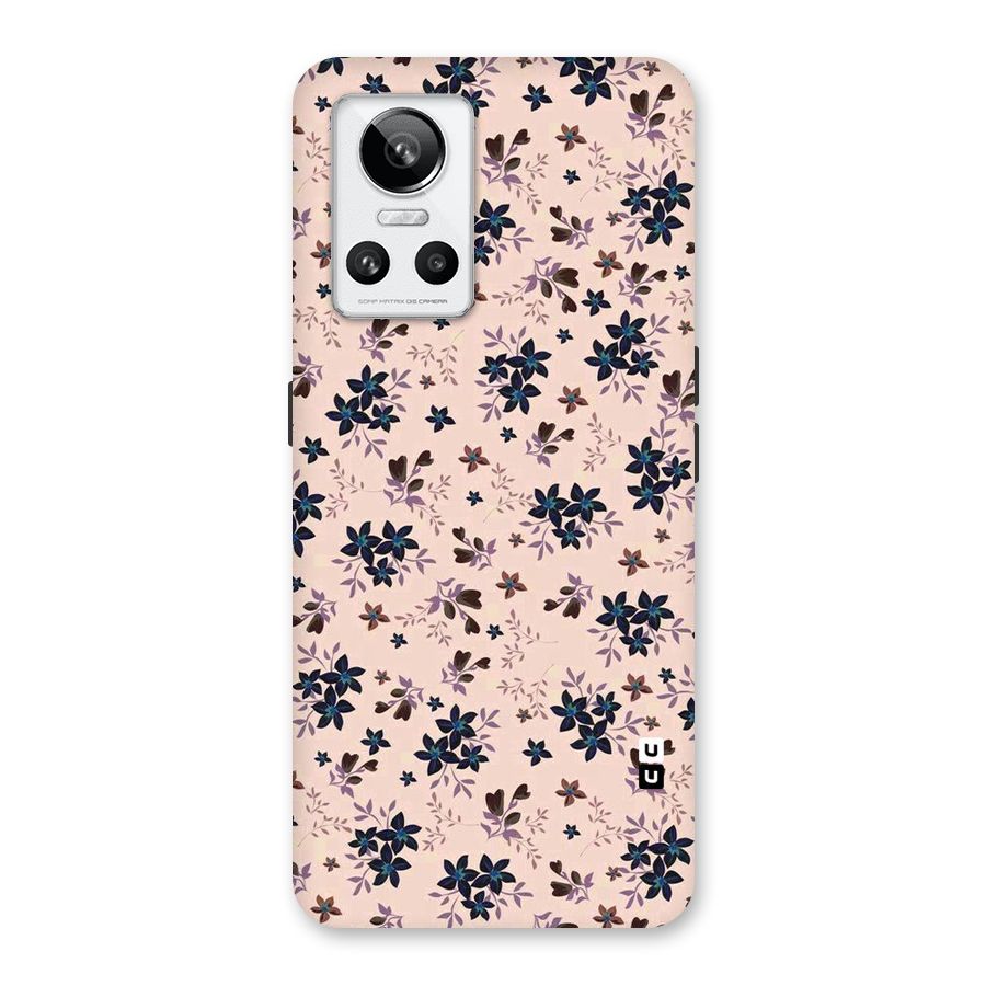 Blue Peach Floral Back Case for Realme GT Neo 3