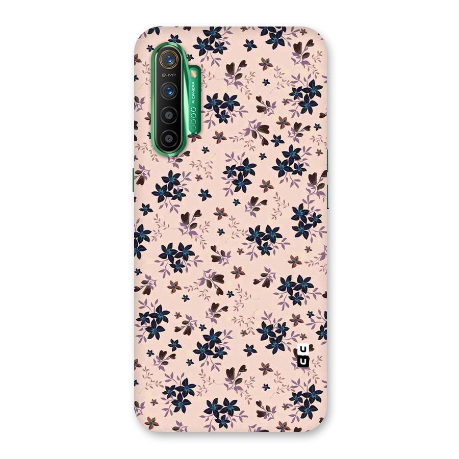 Blue Peach Floral Back Case for Realme X2