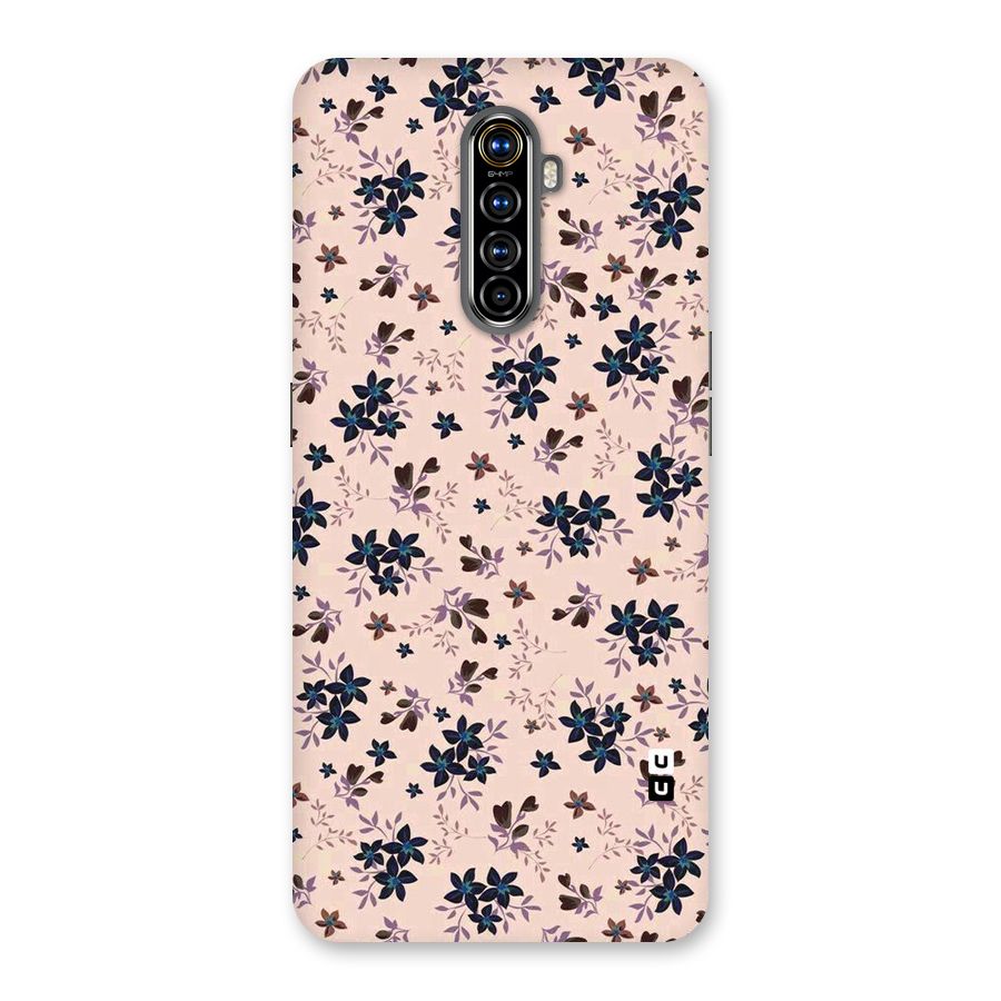 Blue Peach Floral Back Case for Realme X2 Pro