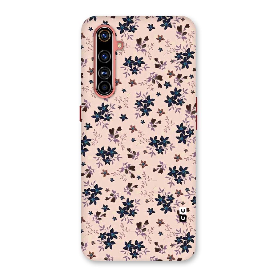 Blue Peach Floral Back Case for Realme X50 Pro