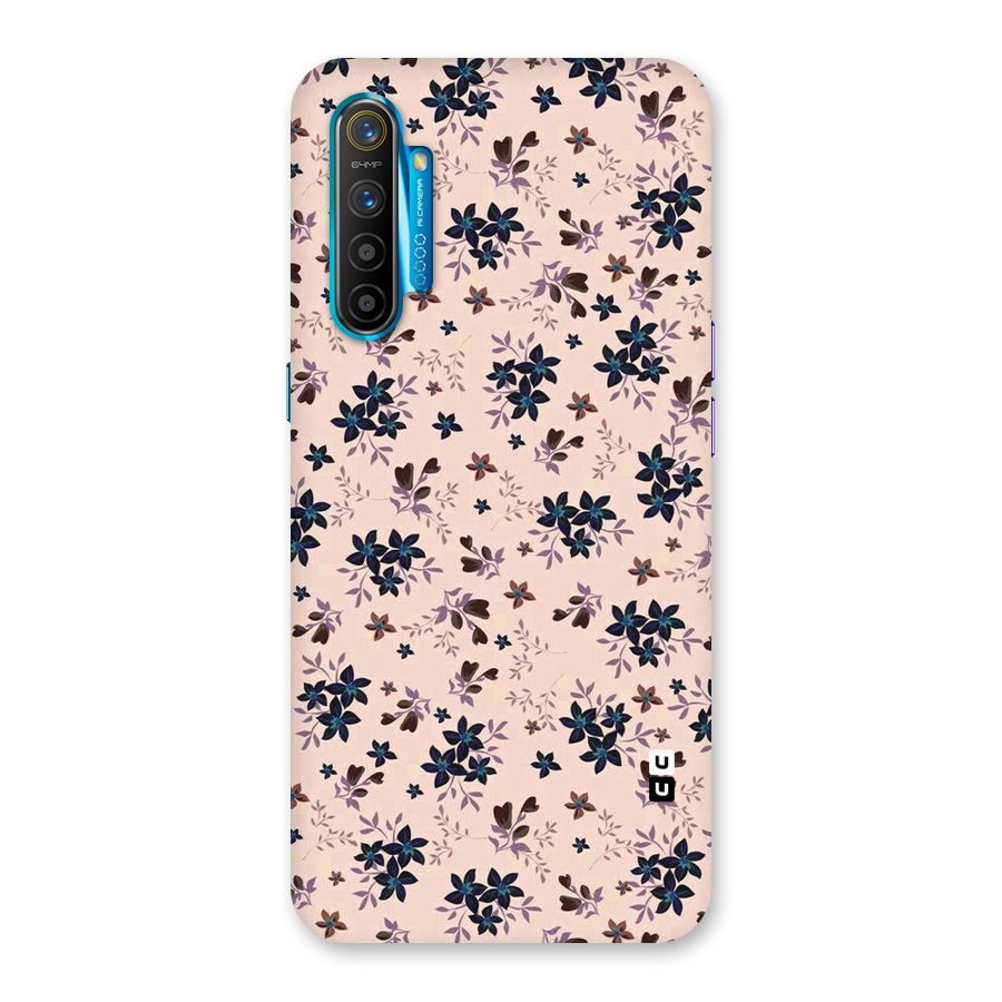 Blue Peach Floral Back Case for Realme XT