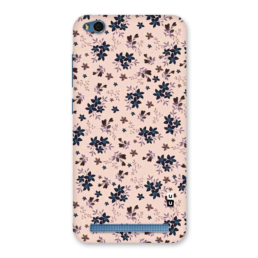 Blue Peach Floral Back Case for Redmi 5A