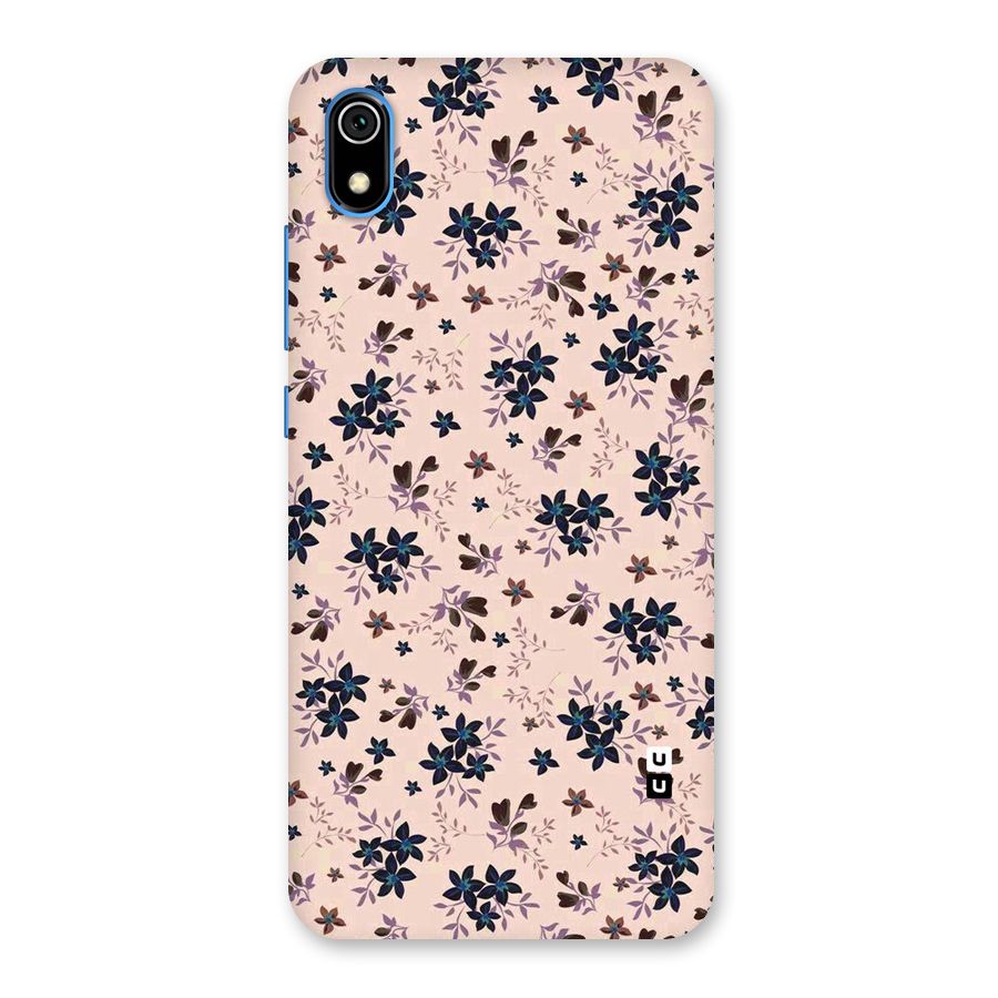 Blue Peach Floral Back Case for Redmi 7A