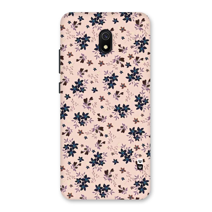 Blue Peach Floral Back Case for Redmi 8A