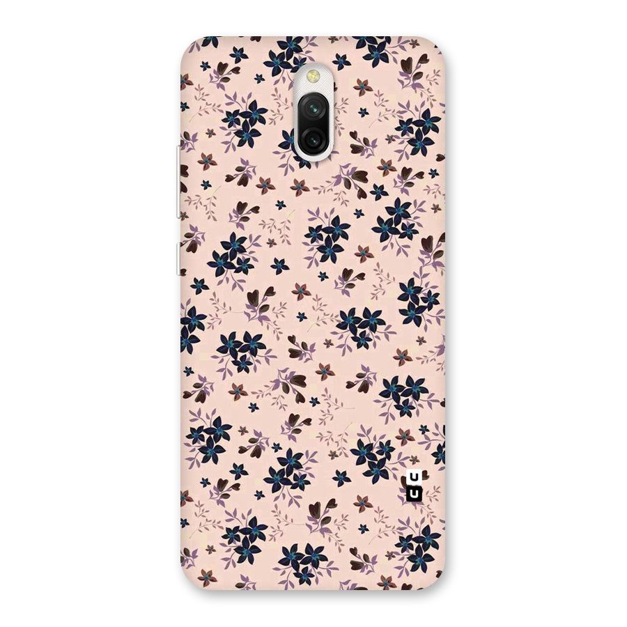 Blue Peach Floral Back Case for Redmi 8A Dual