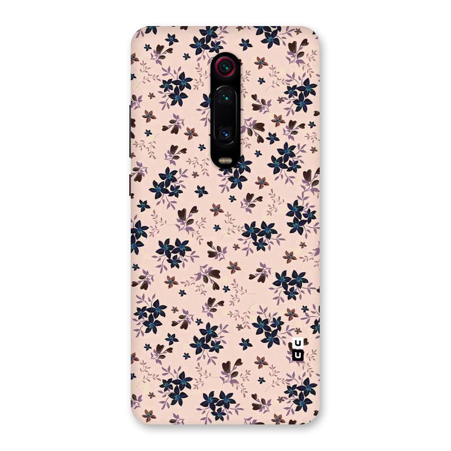 Blue Peach Floral Back Case for Redmi K20