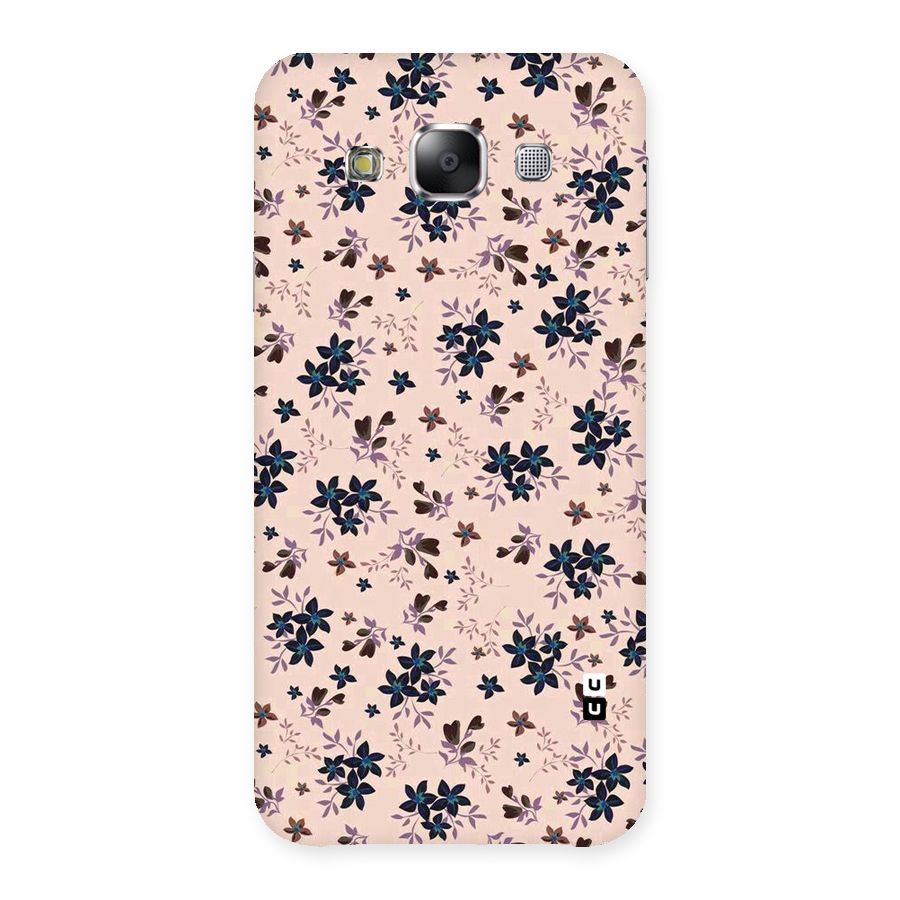 Blue Peach Floral Back Case for Samsung Galaxy E5