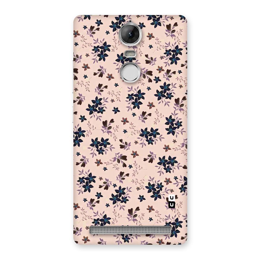 Blue Peach Floral Back Case for Vibe K5 Note