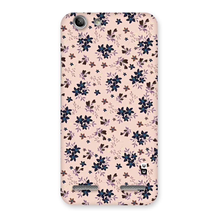 Blue Peach Floral Back Case for Vibe K5 Plus