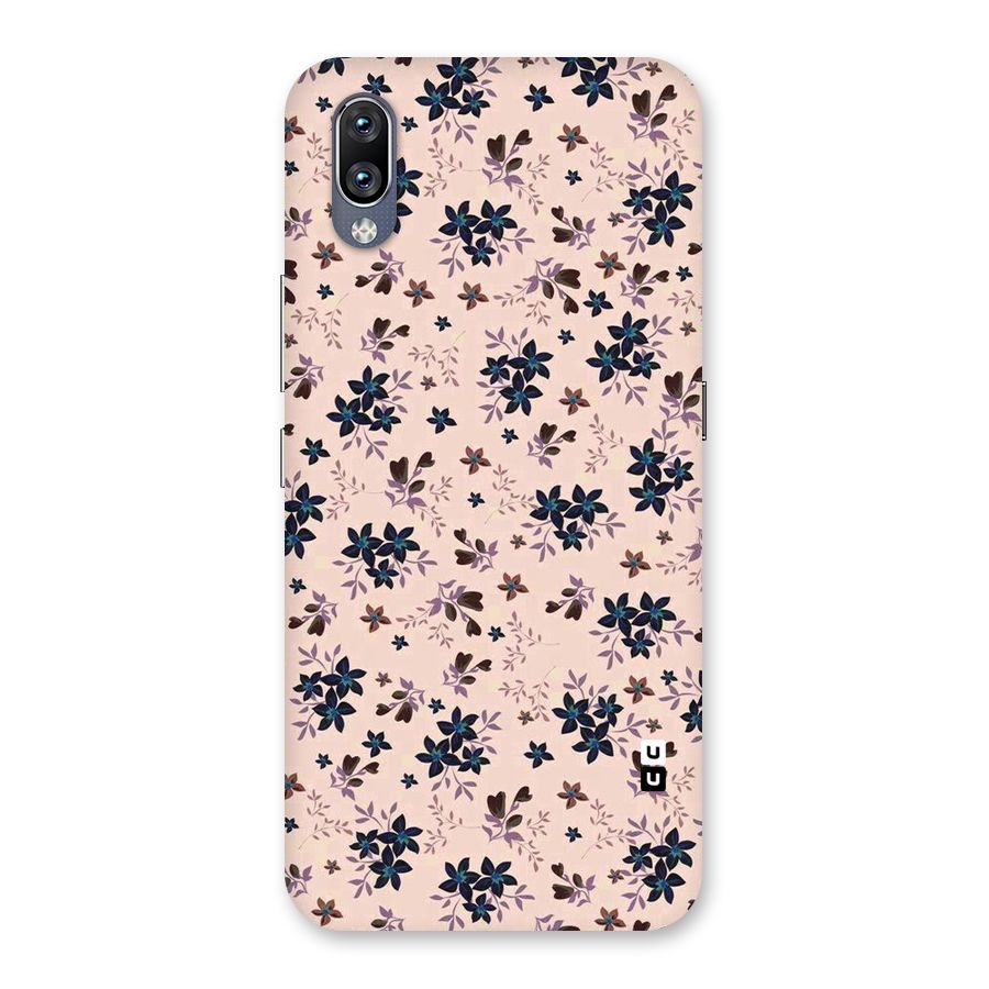 Blue Peach Floral Back Case for Vivo NEX