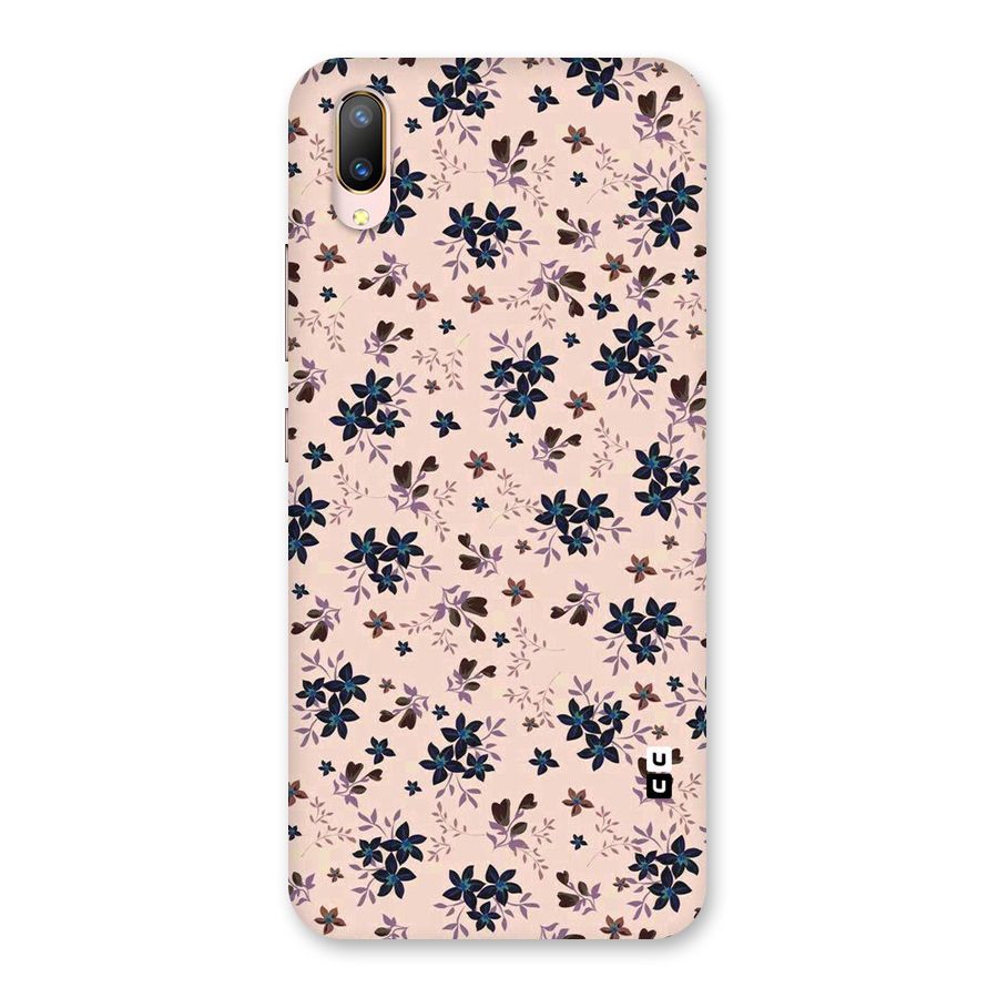 Blue Peach Floral Back Case for Vivo V11 Pro