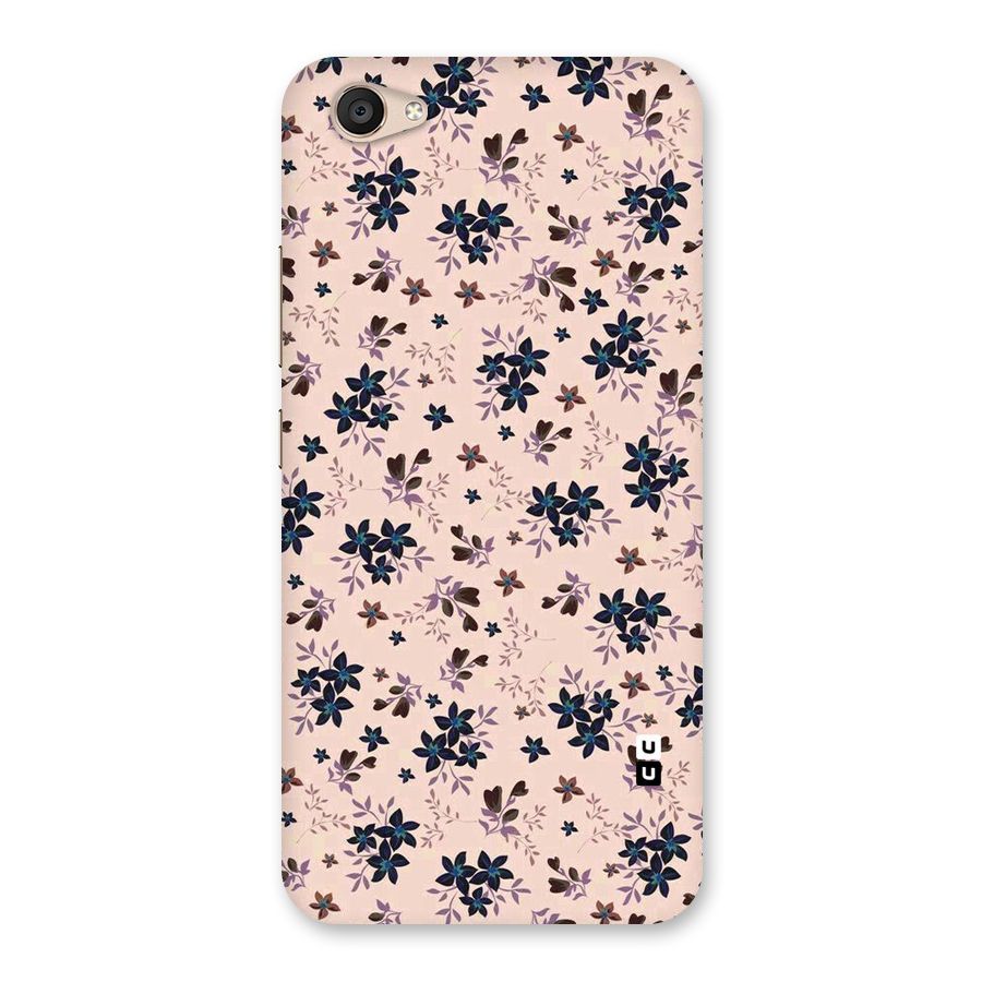 Blue Peach Floral Back Case for Vivo V5 Plus